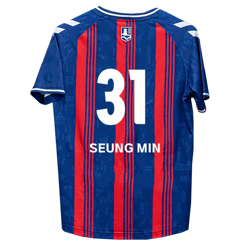 Danxen Kinder Seung-Min Baek #31 Blau Rot Weiß Heimtrikot Trikot 2026/27 T-Shirt