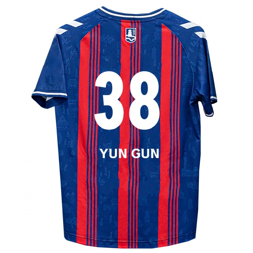 Danxen Kinder Yun-Gun Lee #38 Blau Rot Weiß Heimtrikot Trikot 2026/27 T-Shirt