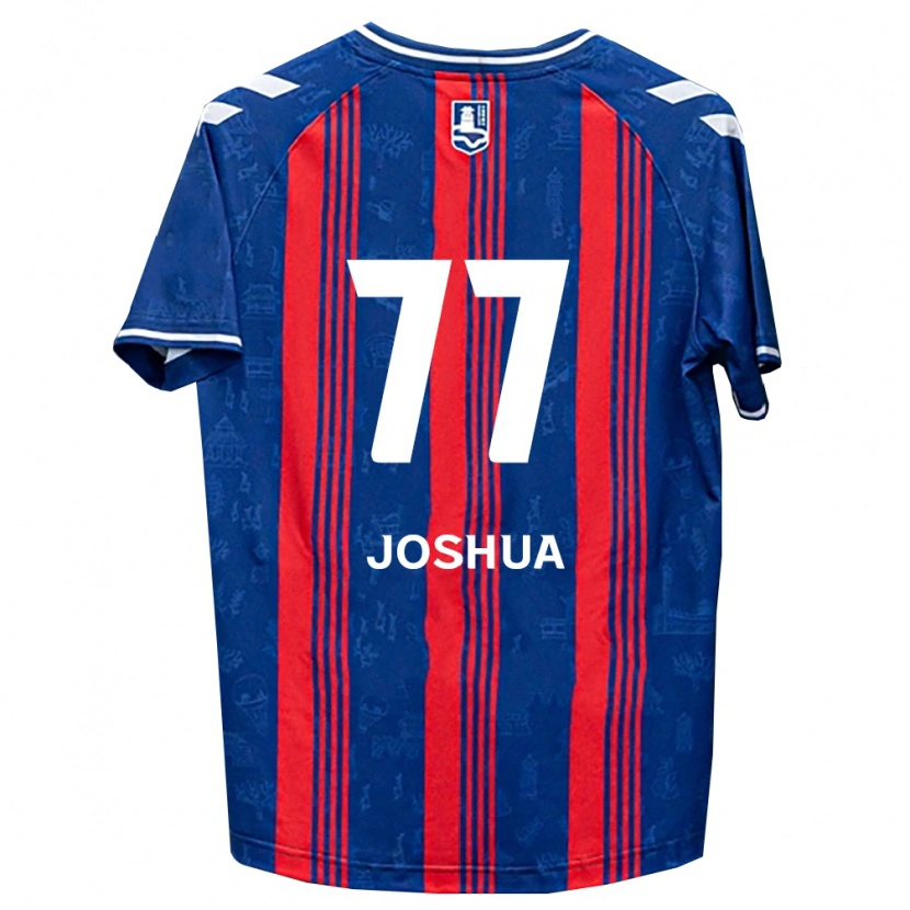 Danxen Kinder Joshua Eui-Jin Chung #77 Blau Rot Weiß Heimtrikot Trikot 2026/27 T-Shirt