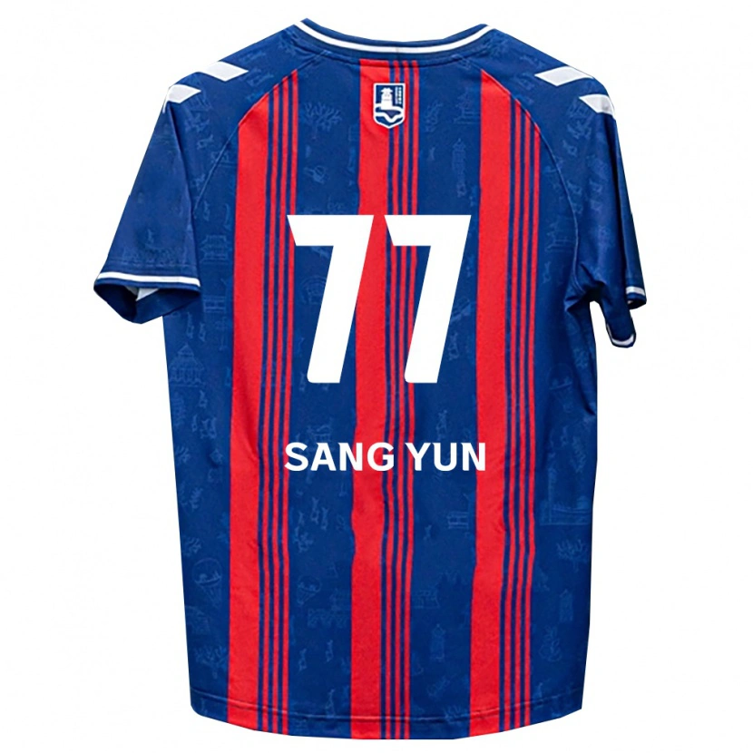Danxen Kinder Sang-Yun Kang #77 Blau Rot Weiß Heimtrikot Trikot 2026/27 T-Shirt