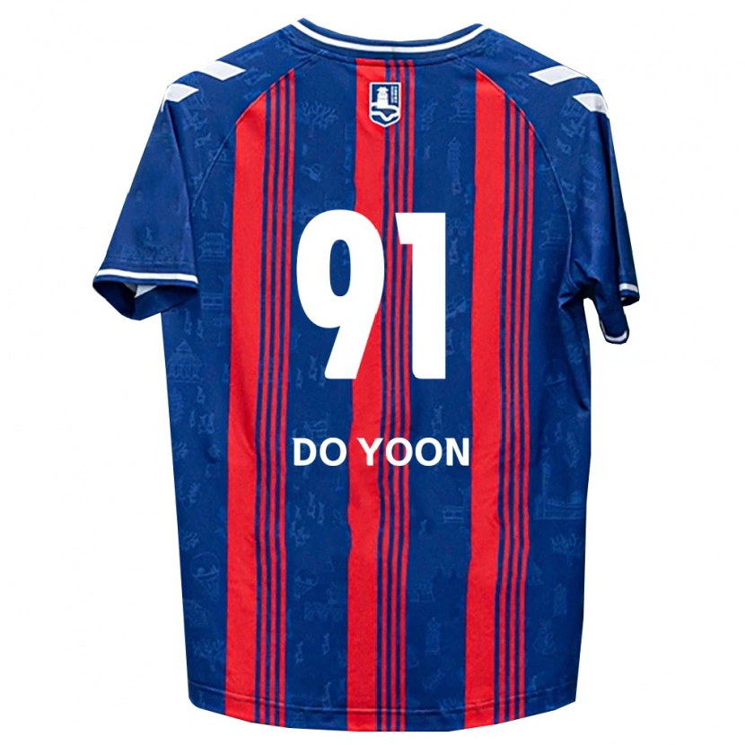 Danxen Kinder Do-Yoon Kim #91 Blau Rot Weiß Heimtrikot Trikot 2026/27 T-Shirt