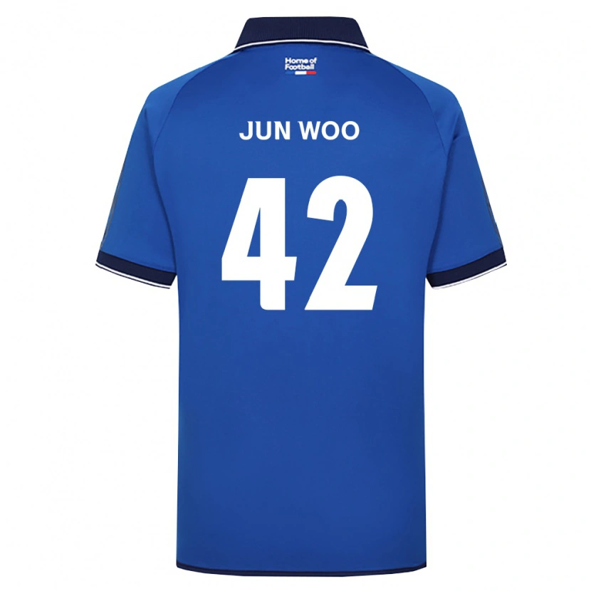 Danxen Kinder Jun-Woo Lee #42 Königsblau Weiß Rot Heimtrikot Trikot 2026/27 T-Shirt