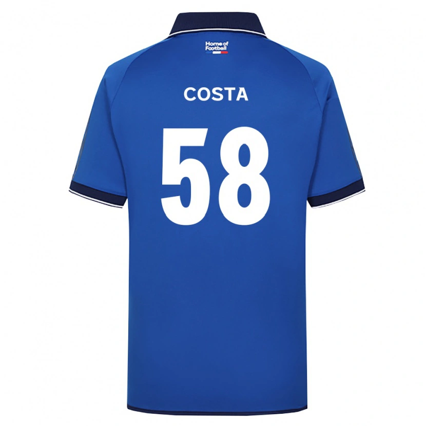 Danxen Kinder Bruno Costa #58 Königsblau Weiß Rot Heimtrikot Trikot 2026/27 T-Shirt