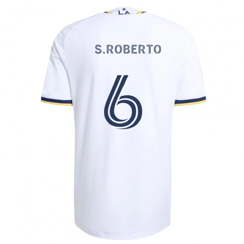 Danxen Kinder Sergi Roberto #6 Blau Gelb Und Weiß Heimtrikot Trikot 2026/27 T-Shirt