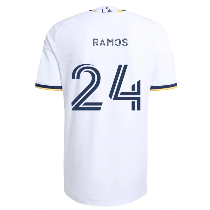 Danxen Kinder Rubén Ramos #24 Blau Gelb Und Weiß Heimtrikot Trikot 2026/27 T-Shirt