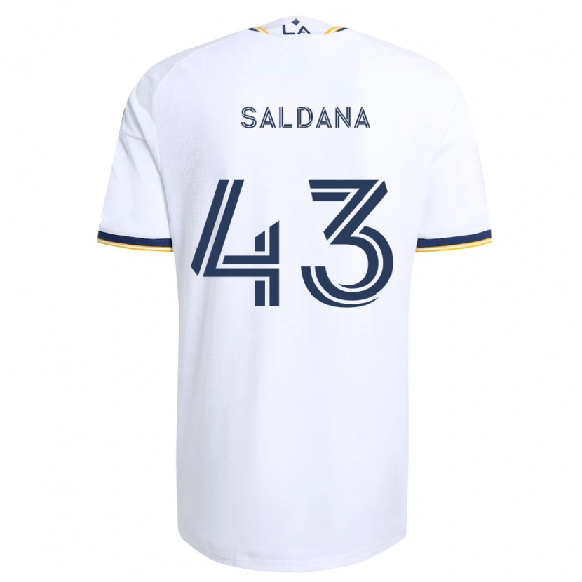 Danxen Kinder Adam Saldaña #43 Blau Gelb Und Weiß Heimtrikot Trikot 2026/27 T-Shirt