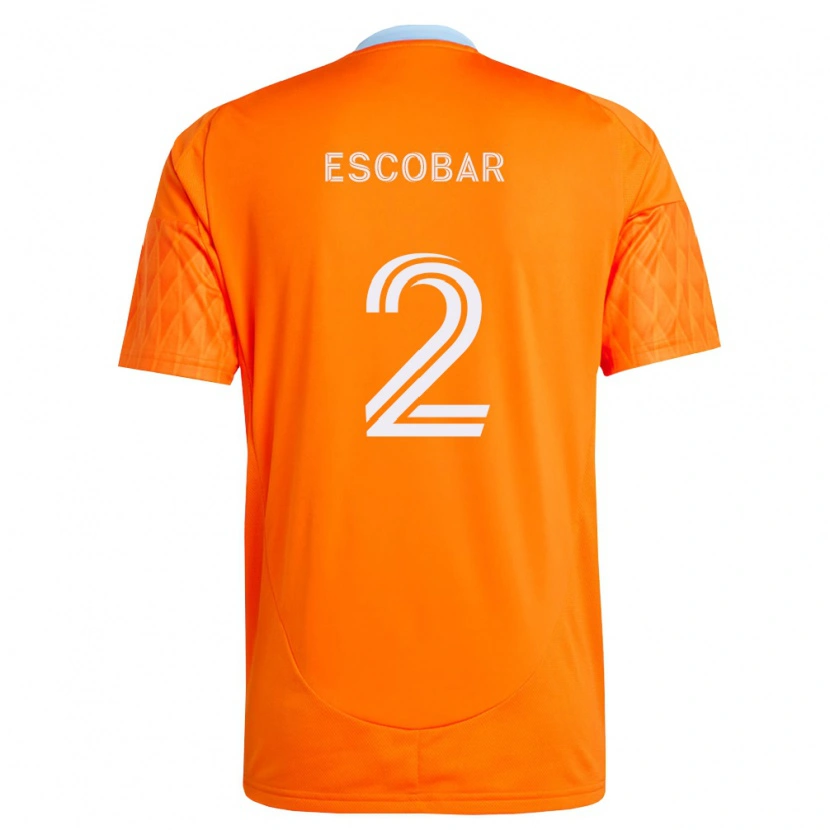 Danxen Kinder Franco Escobar #2 Orange Weiß Heimtrikot Trikot 2026/27 T-Shirt