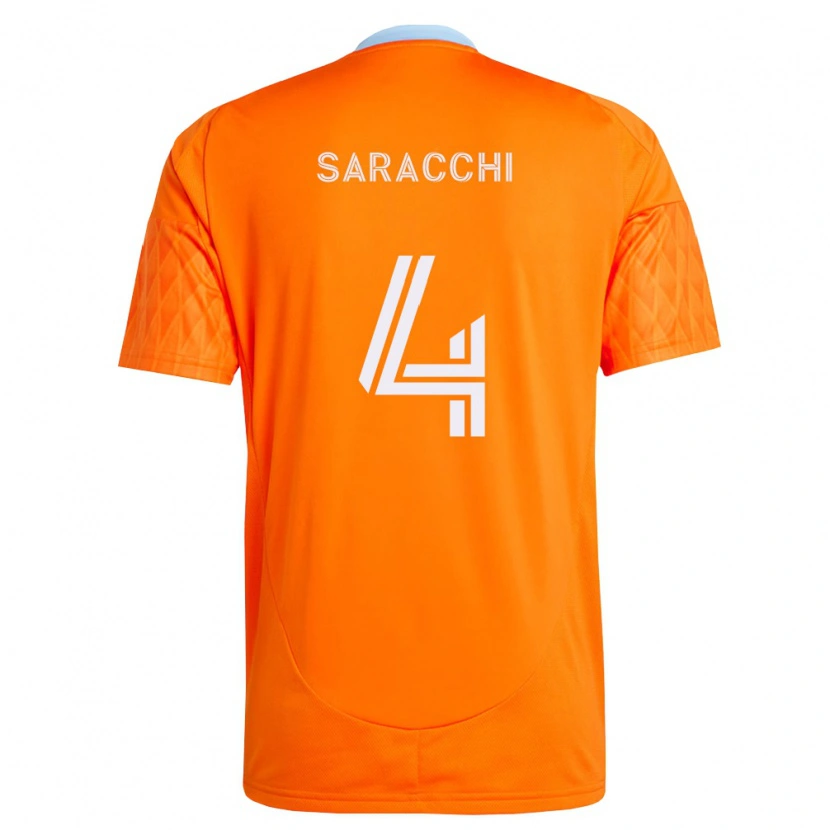 Danxen Kinder Marcelo Saracchi #4 Orange Weiß Heimtrikot Trikot 2026/27 T-Shirt