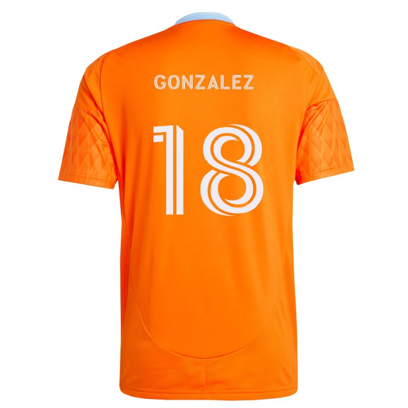 Danxen Kinder Diego Gonzalez #18 Orange Weiß Heimtrikot Trikot 2026/27 T-Shirt