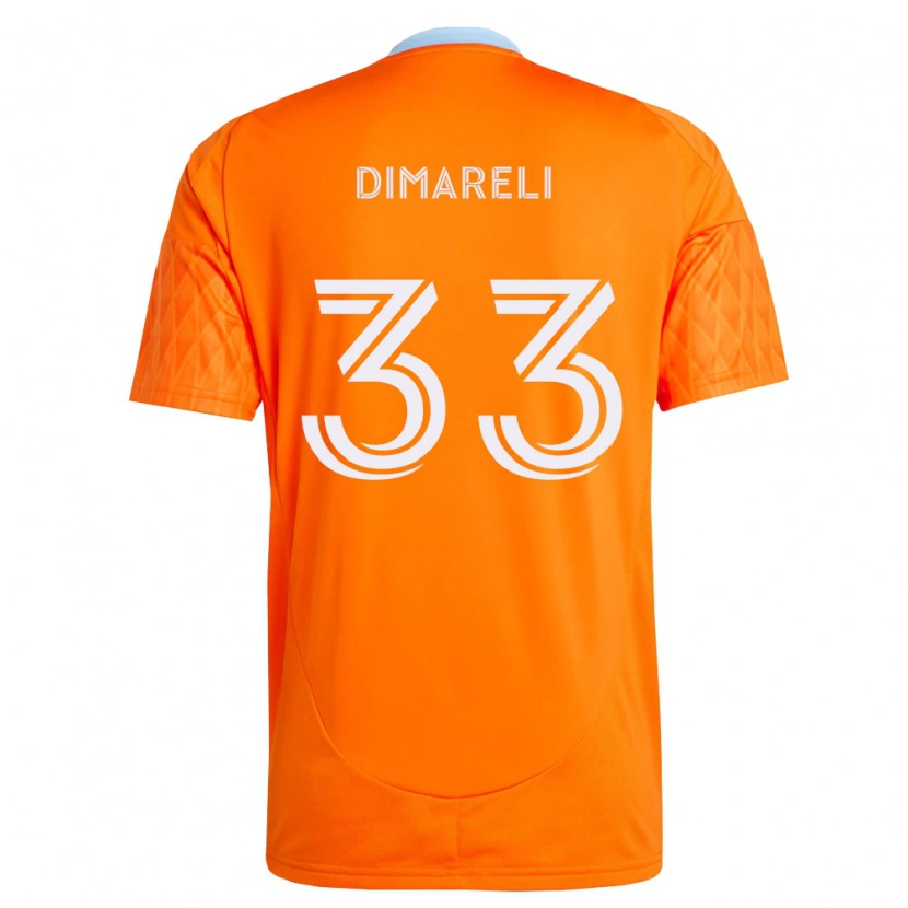 Danxen Kinder Mattheo Dimareli #33 Orange Weiß Heimtrikot Trikot 2026/27 T-Shirt
