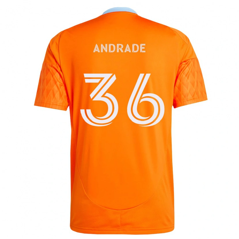 Danxen Kinder Felipe Andrade #36 Orange Weiß Heimtrikot Trikot 2026/27 T-Shirt