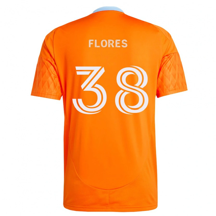 Danxen Kinder Omar Flores #38 Orange Weiß Heimtrikot Trikot 2026/27 T-Shirt