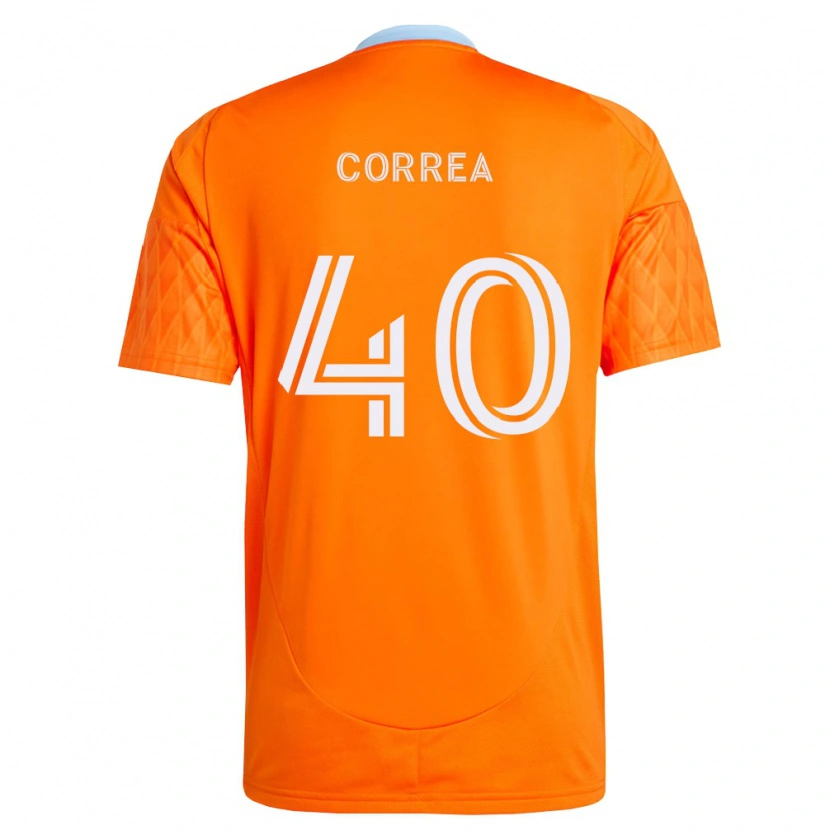 Danxen Kinder Enrique Correa #40 Orange Weiß Heimtrikot Trikot 2026/27 T-Shirt