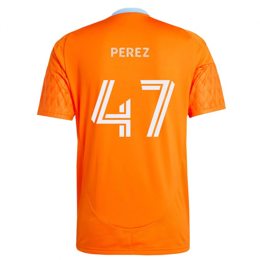 Danxen Kinder Jaizhiño Perez #47 Orange Weiß Heimtrikot Trikot 2026/27 T-Shirt