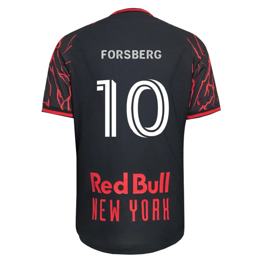 Danxen Kinder Emil Forsberg #10 Rot Schwarz Weiß Heimtrikot Trikot 2026/27 T-Shirt