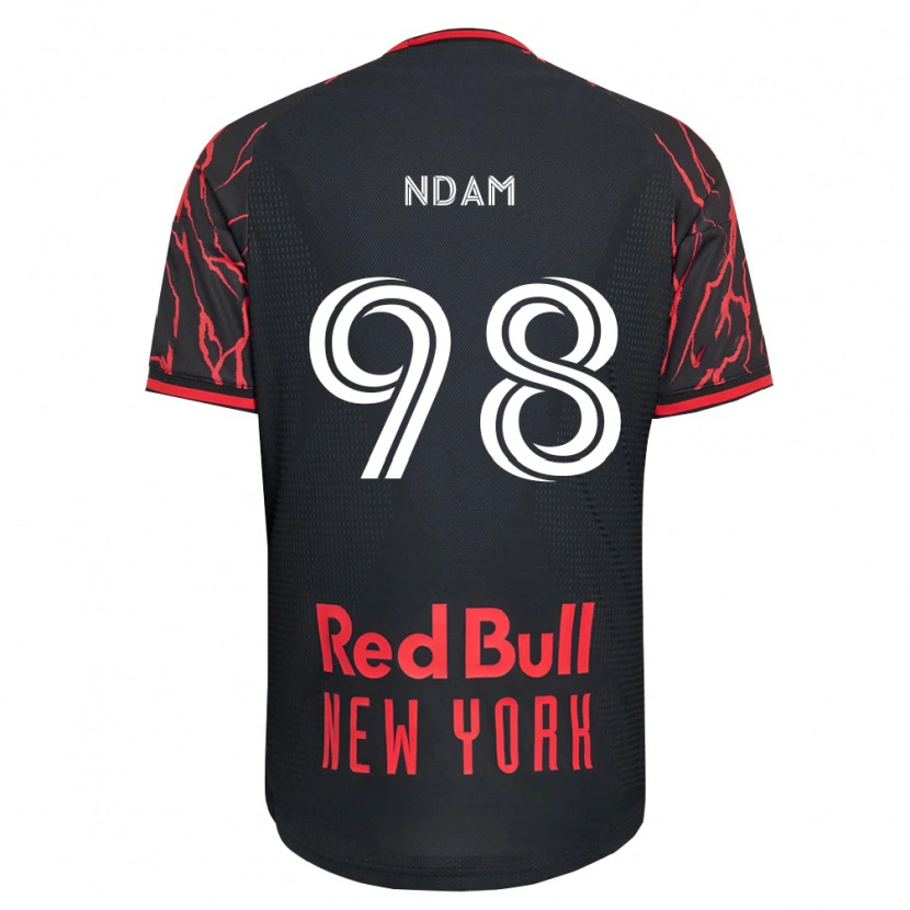 Danxen Kinder Hassan Ndam #98 Rot Schwarz Weiß Heimtrikot Trikot 2026/27 T-Shirt