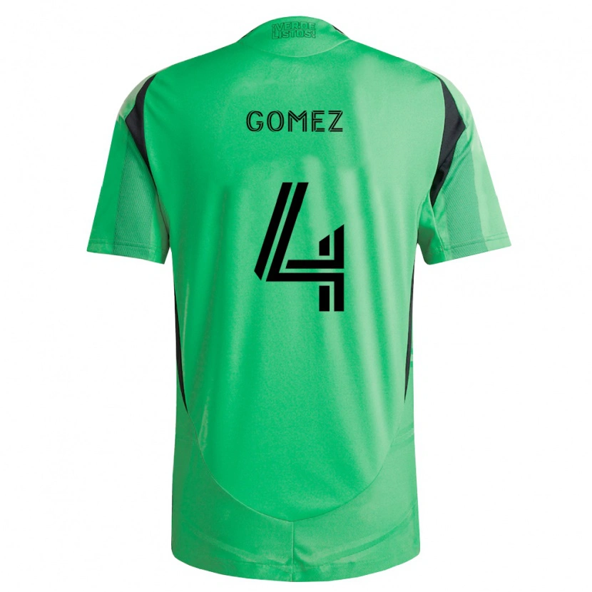 Danxen Kinder Antonio Gomez #4 Smaragdgrün Schwarz Heimtrikot Trikot 2026/27 T-Shirt