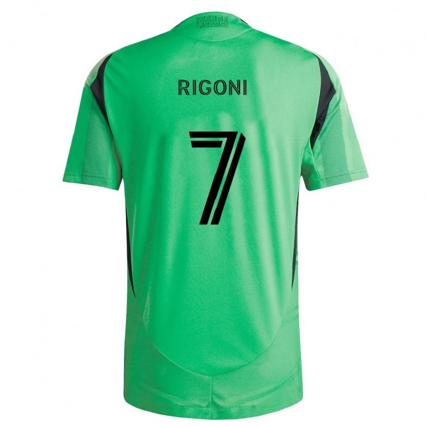 Danxen Kinder Emiliano Rigoni #7 Smaragdgrün Schwarz Heimtrikot Trikot 2026/27 T-Shirt