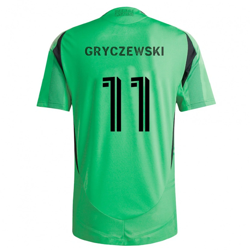Danxen Kinder Patrick Gryczewski #11 Smaragdgrün Schwarz Heimtrikot Trikot 2026/27 T-Shirt