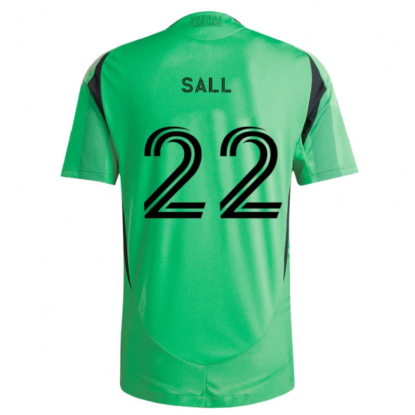 Danxen Kinder Ibrahima Sall #22 Smaragdgrün Schwarz Heimtrikot Trikot 2026/27 T-Shirt