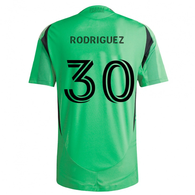 Danxen Kinder Memo Rodríguez #30 Smaragdgrün Schwarz Heimtrikot Trikot 2026/27 T-Shirt