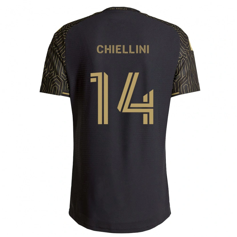 Danxen Kinder Giorgio Chiellini #14 Braun Schwarz Heimtrikot Trikot 2026/27 T-Shirt