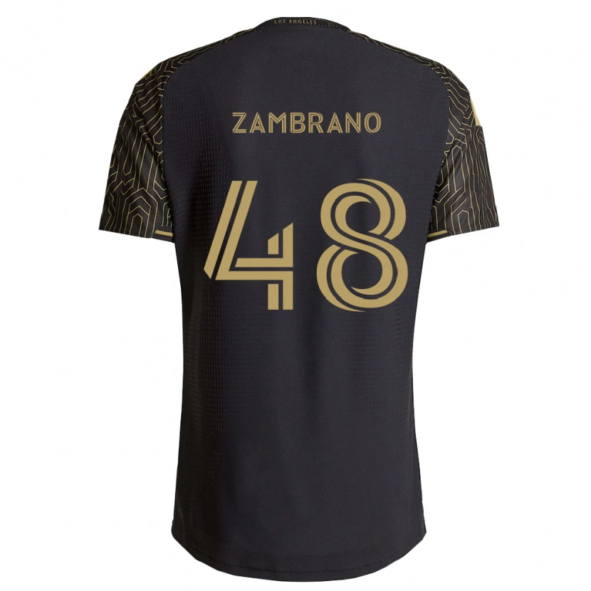 Danxen Kinder Gavin Zambrano #48 Braun Schwarz Heimtrikot Trikot 2026/27 T-Shirt