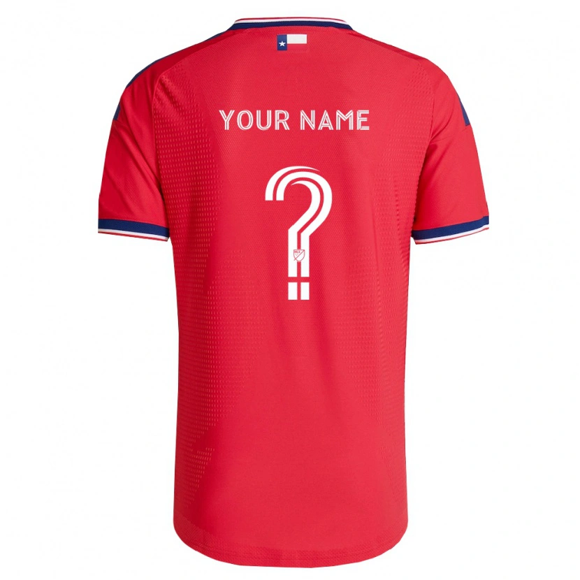 Danxen Kinder Ihren Namen #0 Rot Blau Weiß Heimtrikot Trikot 2026/27 T-Shirt