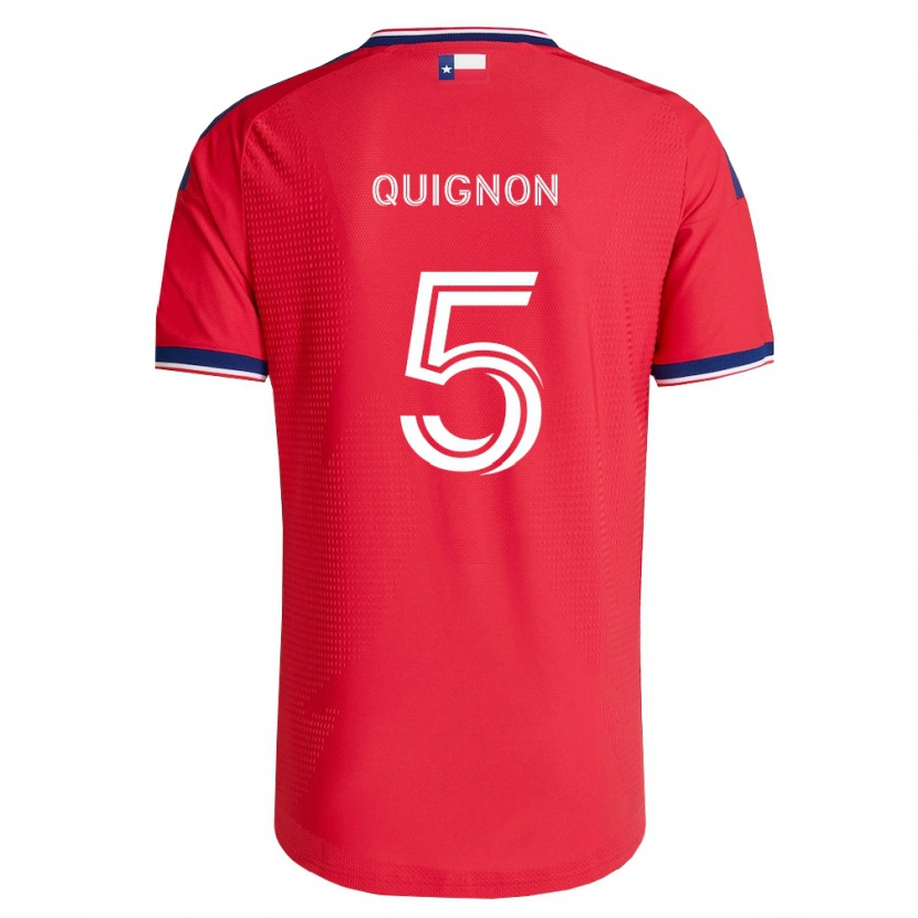 Danxen Kinder Facundo Quignón #5 Rot Blau Weiß Heimtrikot Trikot 2026/27 T-Shirt
