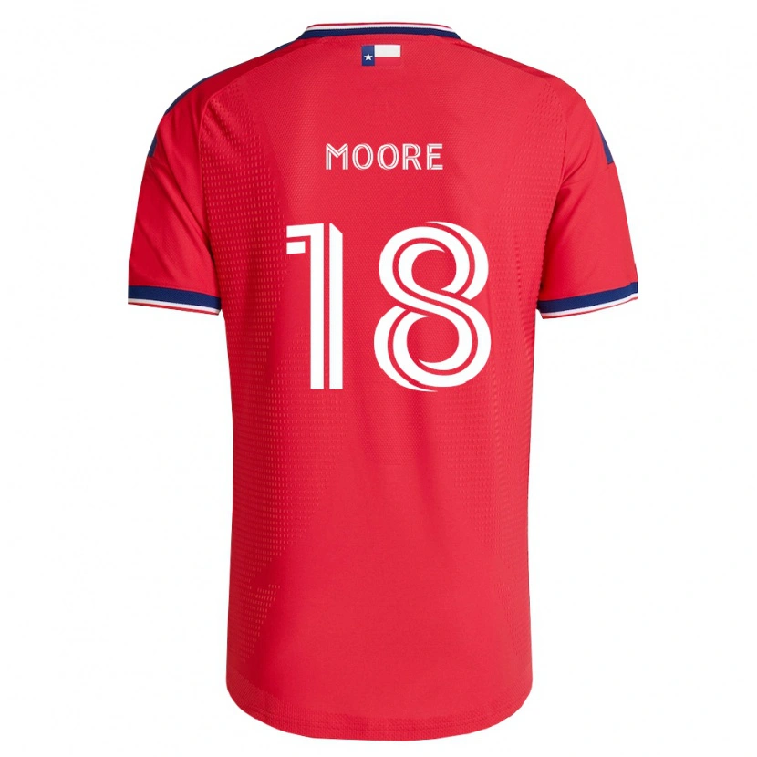 Danxen Kinder Shaq Moore #18 Rot Blau Weiß Heimtrikot Trikot 2026/27 T-Shirt