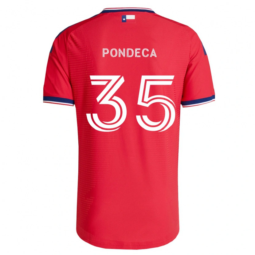 Danxen Kinder Tomas Pondeca #35 Rot Blau Weiß Heimtrikot Trikot 2026/27 T-Shirt