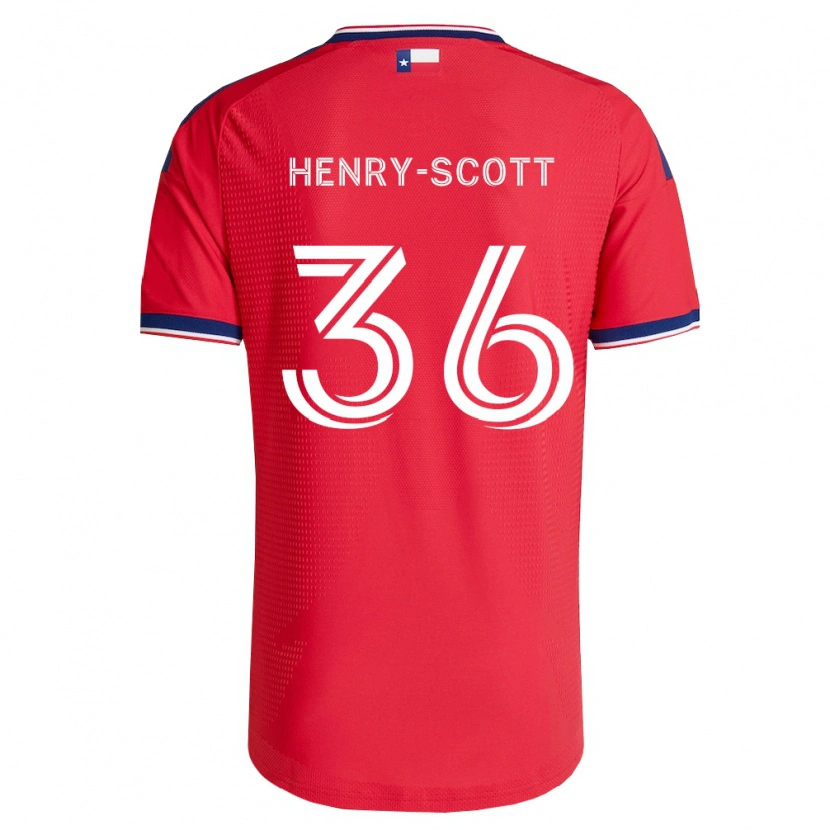 Danxen Kinder Malik Henry-Scott #36 Rot Blau Weiß Heimtrikot Trikot 2026/27 T-Shirt