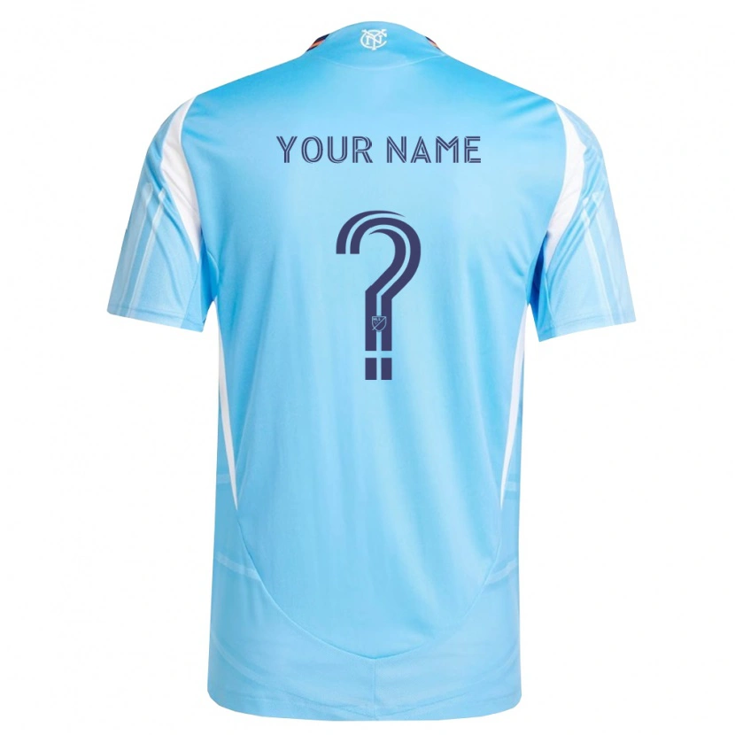 Danxen Kinder Ihren Namen #0 Himmelblau Weiß Heimtrikot Trikot 2026/27 T-Shirt