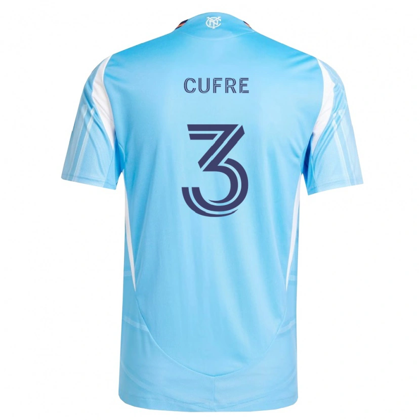 Danxen Kinder Braian Cufré #3 Himmelblau Weiß Heimtrikot Trikot 2026/27 T-Shirt