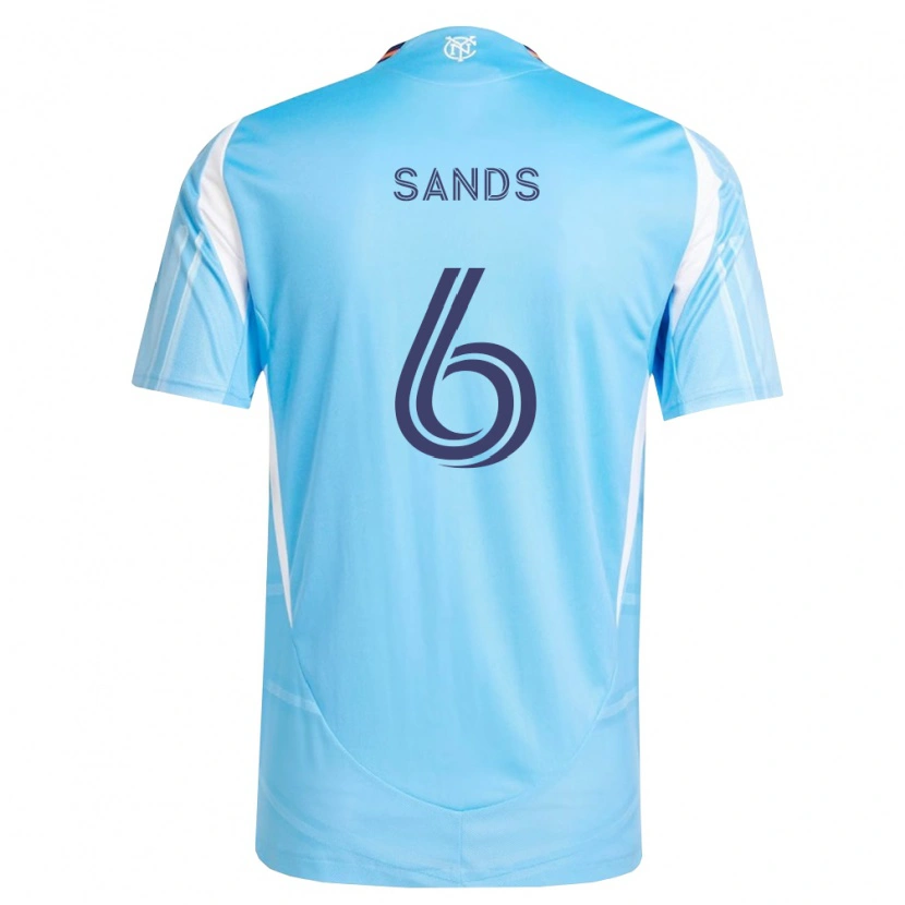 Danxen Kinder James Sands #6 Himmelblau Weiß Heimtrikot Trikot 2026/27 T-Shirt