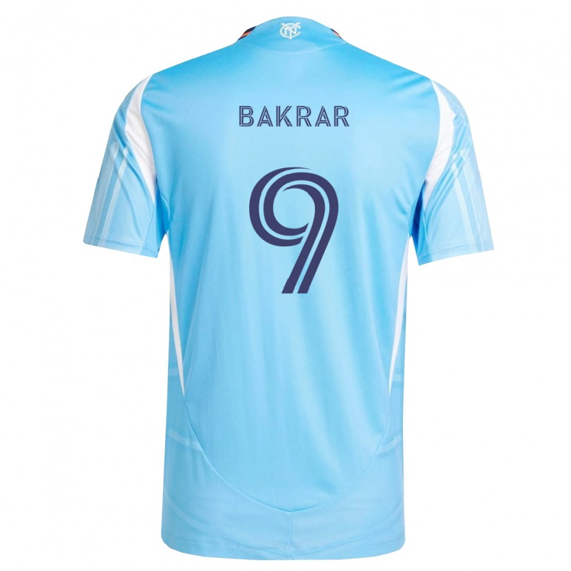 Danxen Kinder Monsef Bakrar #9 Himmelblau Weiß Heimtrikot Trikot 2026/27 T-Shirt