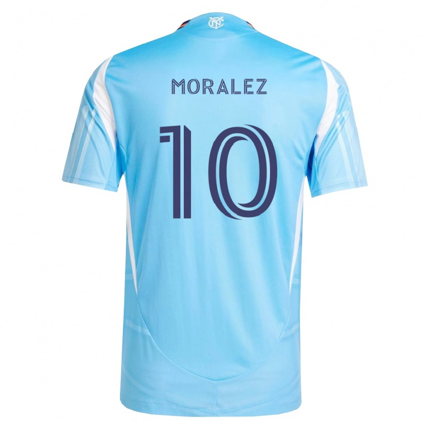 Danxen Kinder Maxi Moralez #10 Himmelblau Weiß Heimtrikot Trikot 2026/27 T-Shirt