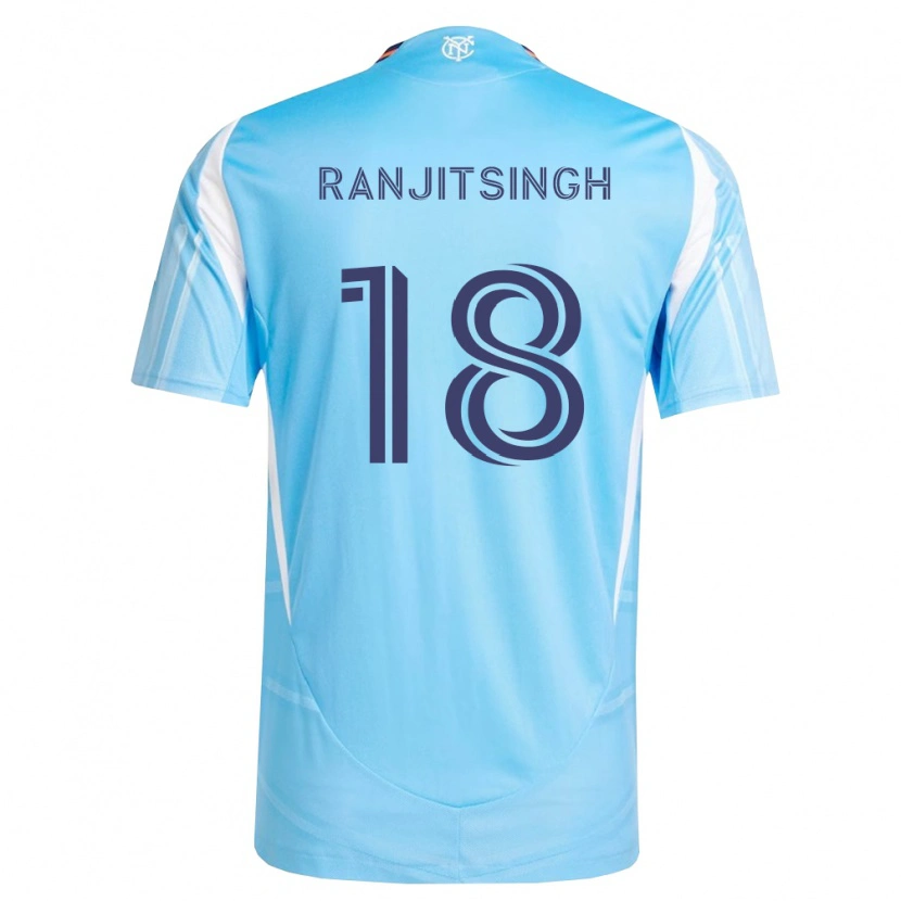 Danxen Kinder Greg Ranjitsingh #18 Himmelblau Weiß Heimtrikot Trikot 2026/27 T-Shirt