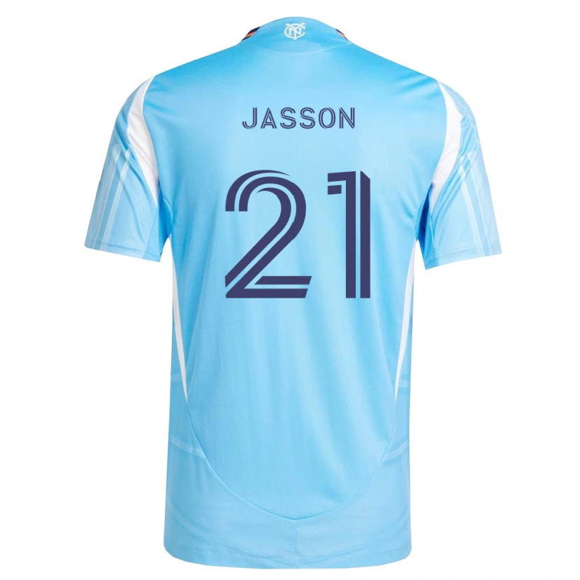 Danxen Kinder Andres Jasson #21 Himmelblau Weiß Heimtrikot Trikot 2026/27 T-Shirt