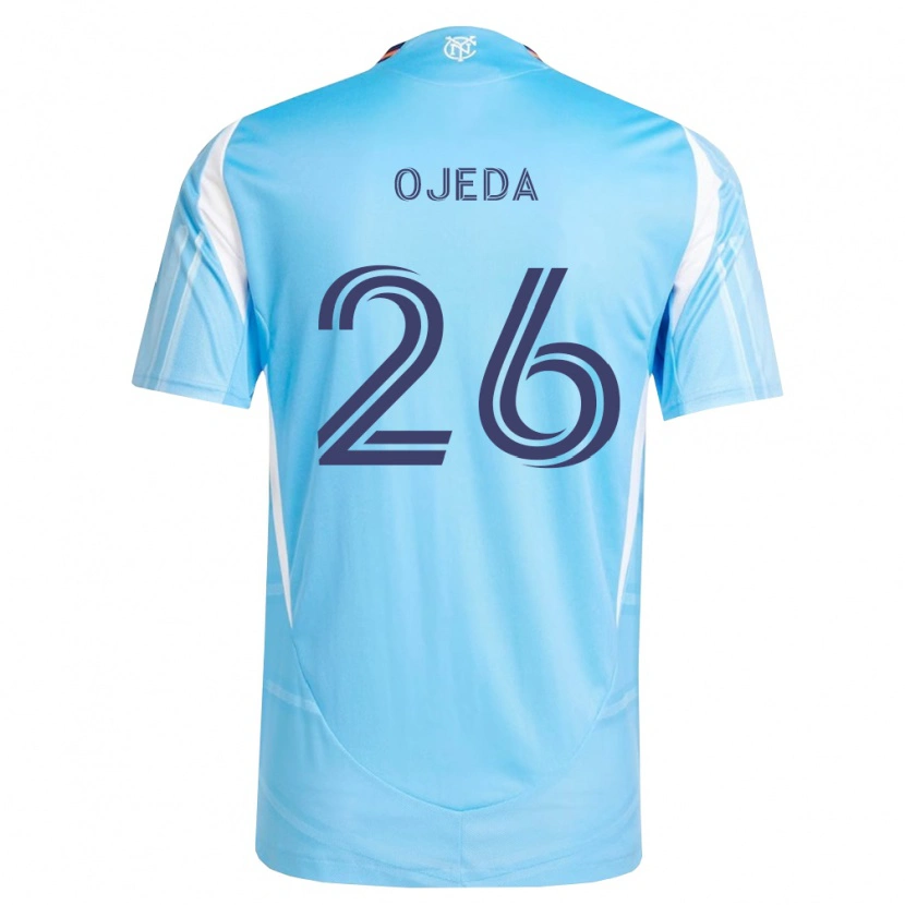 Danxen Kinder Agustín Ojeda #26 Himmelblau Weiß Heimtrikot Trikot 2026/27 T-Shirt