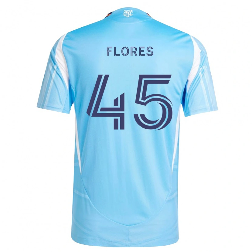 Danxen Kinder Brian Flores #45 Himmelblau Weiß Heimtrikot Trikot 2026/27 T-Shirt