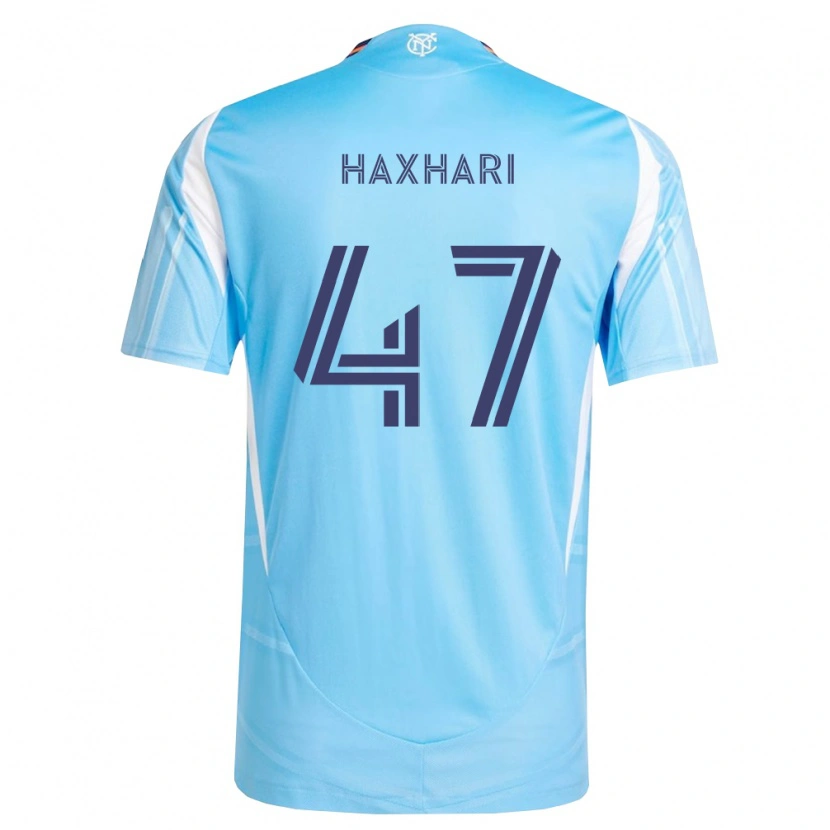 Danxen Kinder Klevis Haxhari #47 Himmelblau Weiß Heimtrikot Trikot 2026/27 T-Shirt