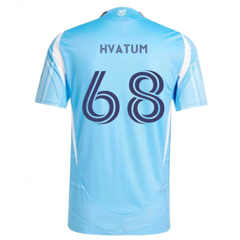 Danxen Kinder Henrik Hvatum #68 Himmelblau Weiß Heimtrikot Trikot 2026/27 T-Shirt