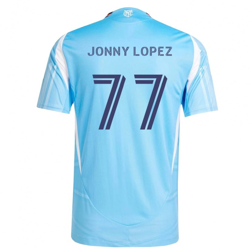 Danxen Kinder Jonny Lopez #77 Himmelblau Weiß Heimtrikot Trikot 2026/27 T-Shirt