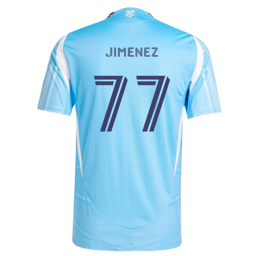 Danxen Kinder Jonathan Jiménez #77 Himmelblau Weiß Heimtrikot Trikot 2026/27 T-Shirt