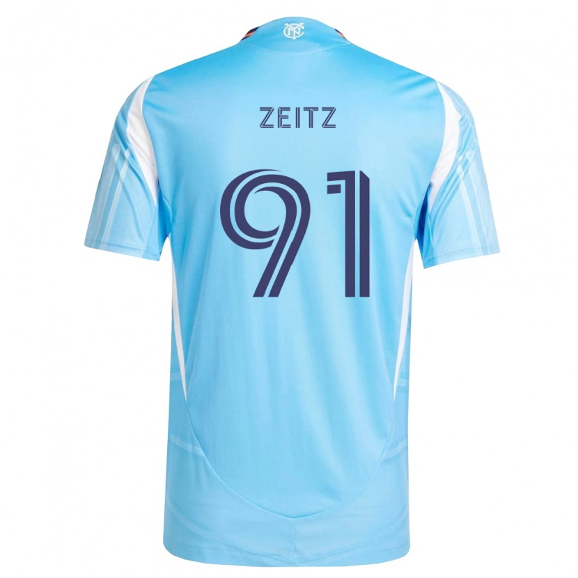Danxen Kinder Uriel Zeitz #91 Himmelblau Weiß Heimtrikot Trikot 2026/27 T-Shirt