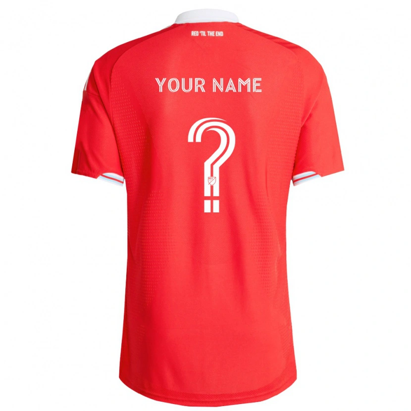 Danxen Kinder Ihren Namen #0 Rot Tiefblau Weiß Heimtrikot Trikot 2026/27 T-Shirt