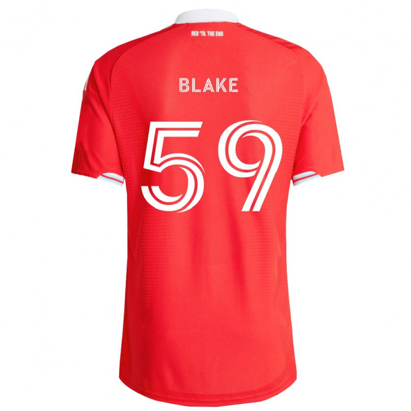 Danxen Kinder Romain Blake #59 Rot Tiefblau Weiß Heimtrikot Trikot 2026/27 T-Shirt