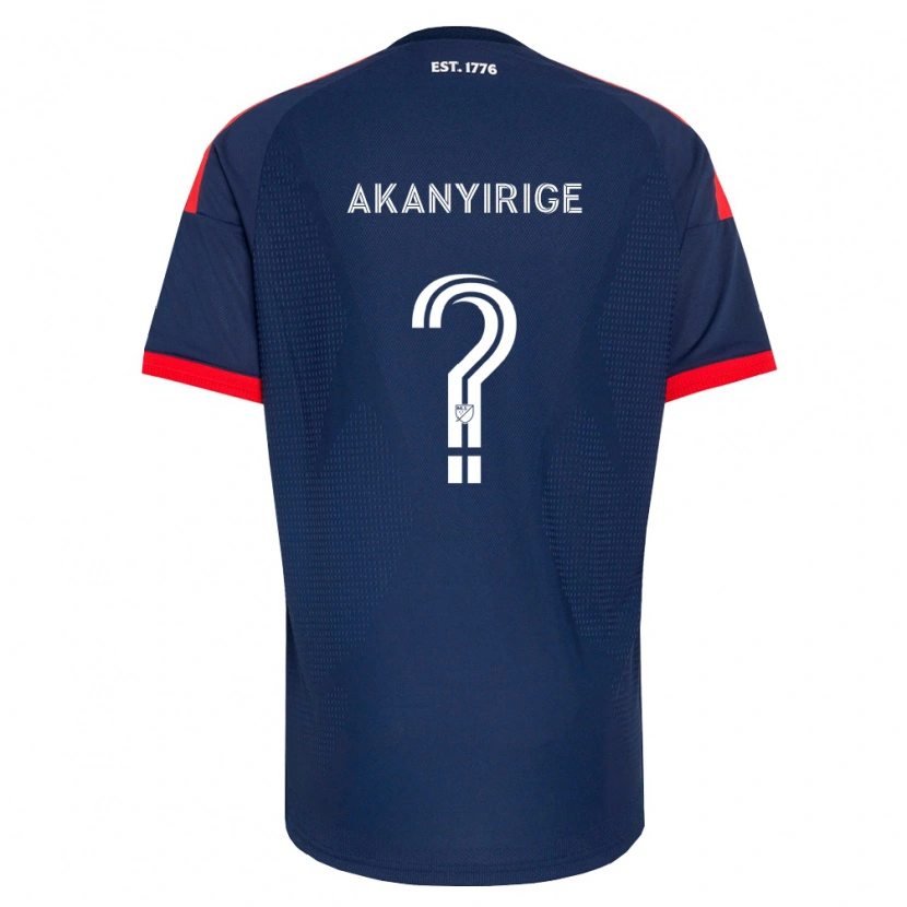 Danxen Kinder Jacob Akanyirige #0 Königsblau Rot Weiß Heimtrikot Trikot 2026/27 T-Shirt