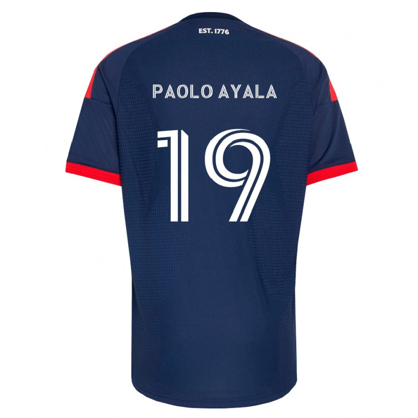 Danxen Kinder Paolo Ayala #19 Königsblau Rot Weiß Heimtrikot Trikot 2026/27 T-Shirt